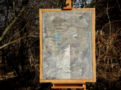 Poselství.. Návrat Pegasů, 80x120 obraz lipový rám — foto 3