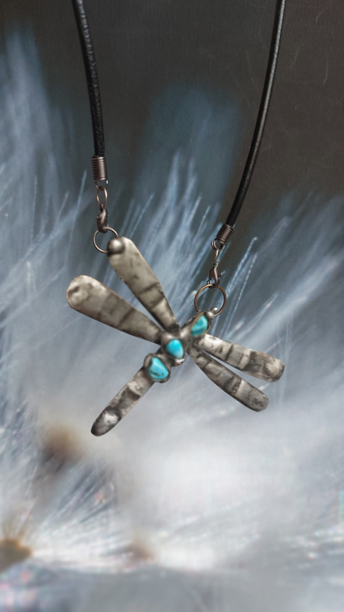 Cínovaný náhrdelník, Dragonfly — foto 2