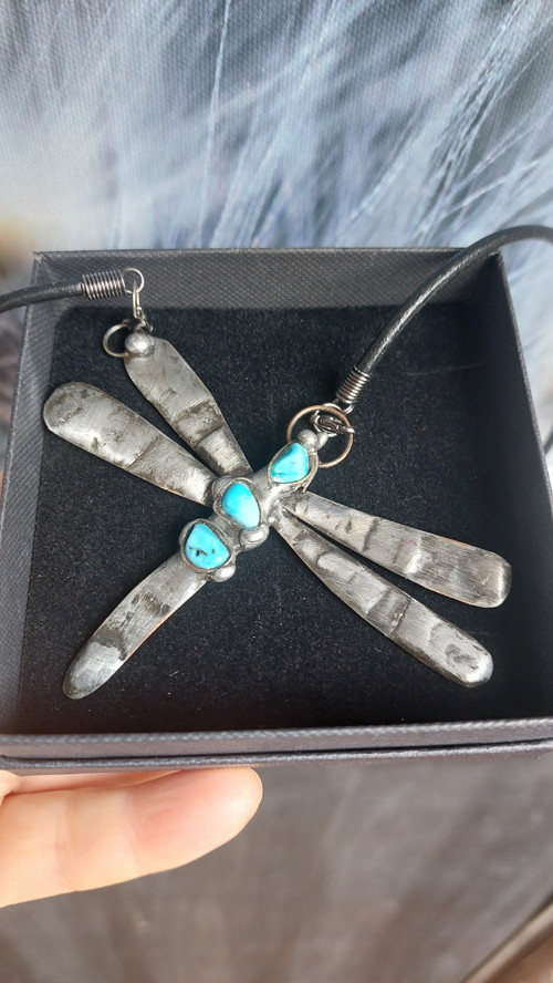 Cínovaný náhrdelník, Dragonfly — foto 4