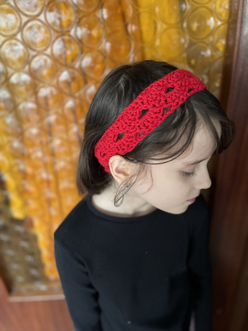 Háčkovaná čelenka do vlasů — foto 5
