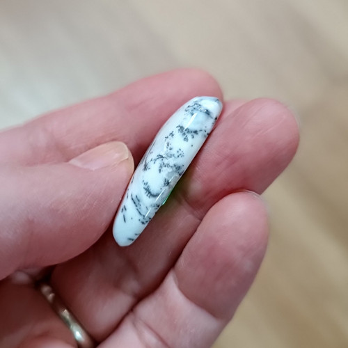 Dendritický opál, ID 4665, 31x21 mm - výprodej — foto 2