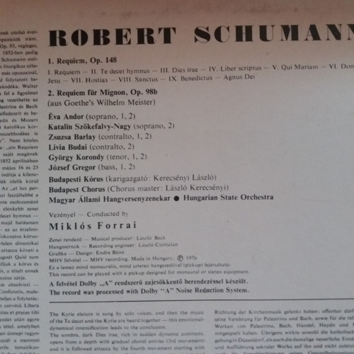 Vinylová deska SCHUMANN. REQUIEM — foto 2