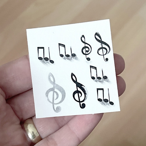 Dočasné tetovačky Tiny Tattoos Noty T0111 — foto 3