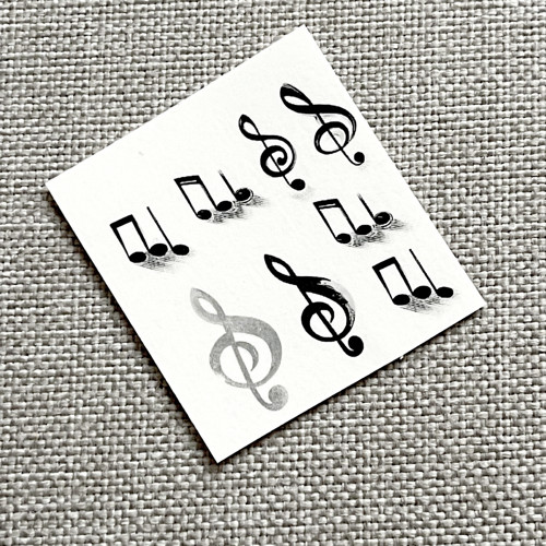 Dočasné tetovačky Tiny Tattoos Noty T0111 — foto 2