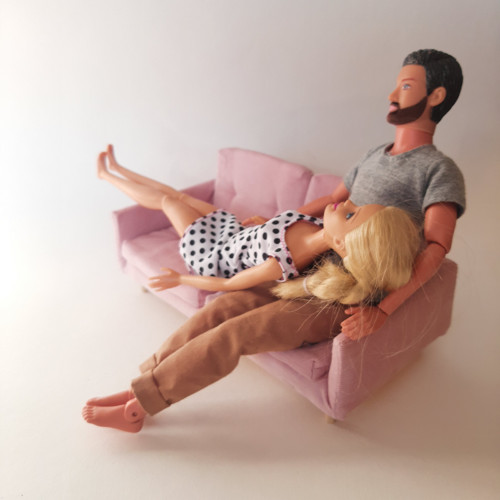 Sofa pro Barbie-světle růžová — foto 6