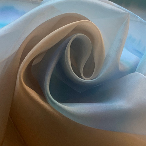 Pláž - hedvábná šála 130x35 — foto 2