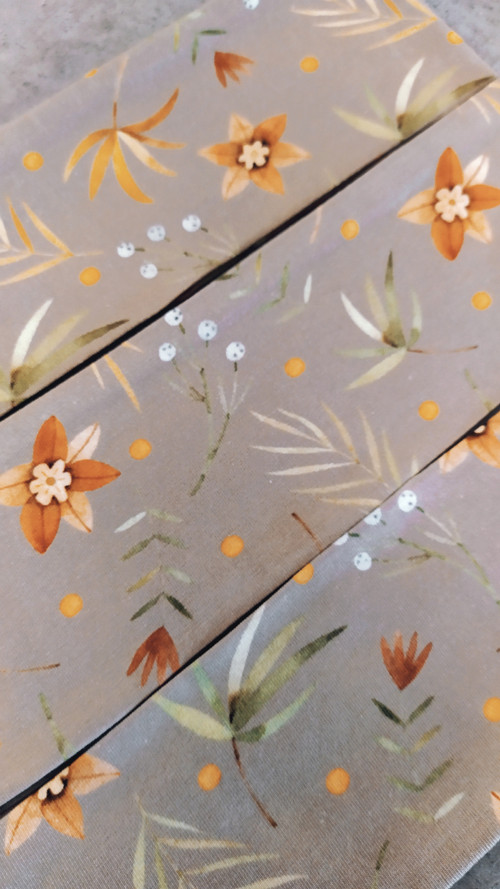 Nude floral , úpletova čelenka — foto 3