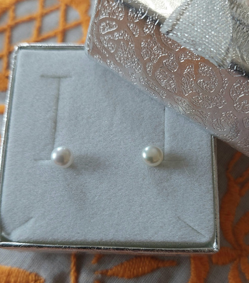 Zlaté naušnice perly — foto 2