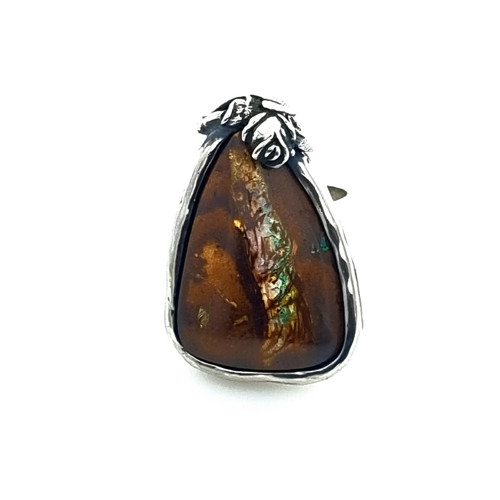 Prsten -opál boulder, Ag 925/1000 — foto 5