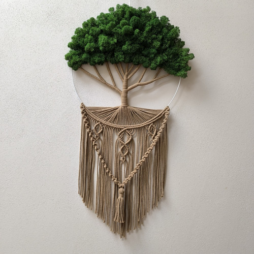 Mechový strom macramé — foto 3