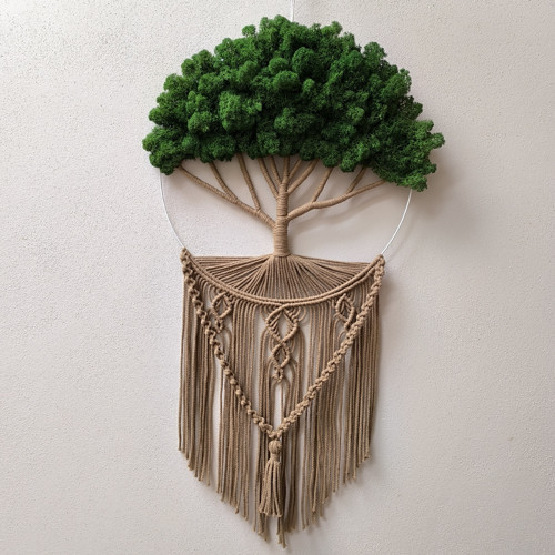 Mechový strom macramé — foto 4
