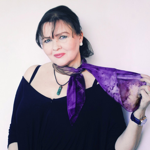 Hedvábný šátek - Amethyst shadow — foto 2