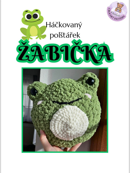 Háčkovací BOX - Žabičkový polštářek — foto 5