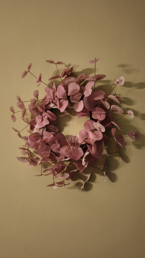 Pink Eucalyptus věnec originální trvanlivý — foto 3