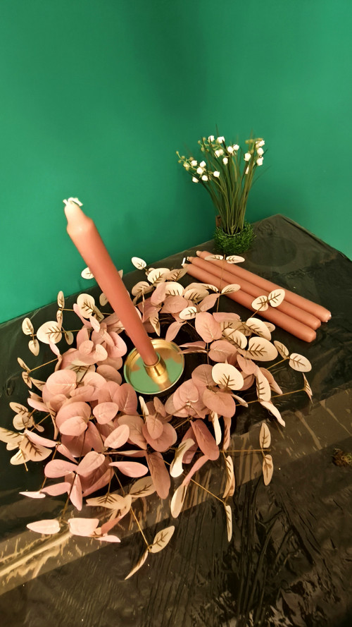 Pink Eucalyptus věnec originální trvanlivý — foto 6