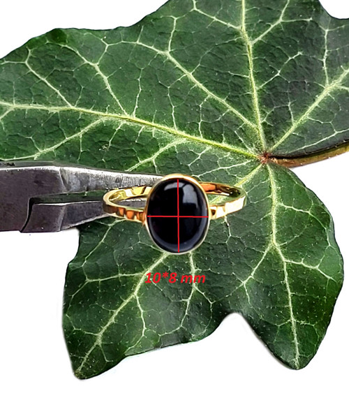 ZLATÝ prsten ONYX 10*8 akce — foto 3