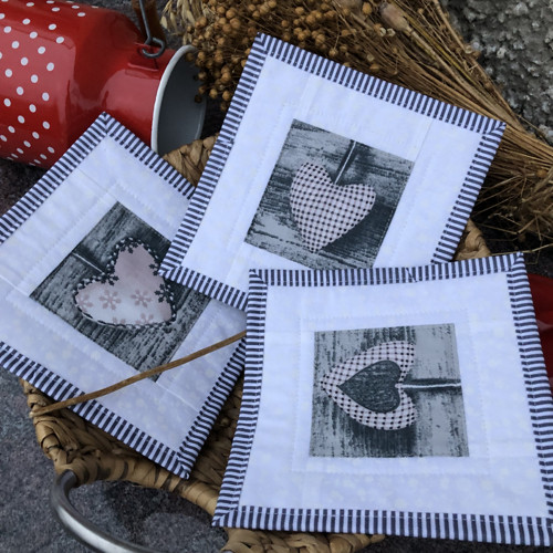 Podkafíčka se srdíčkem 18x18 cm — foto 5