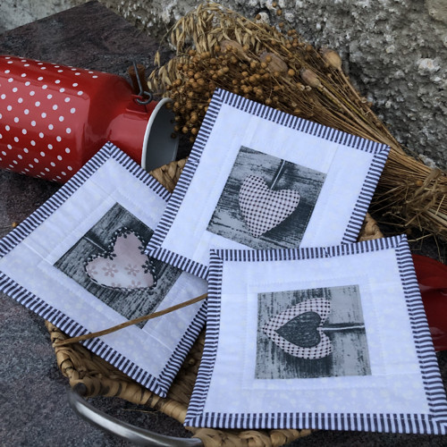 Podkafíčka se srdíčkem 18x18 cm — foto 4