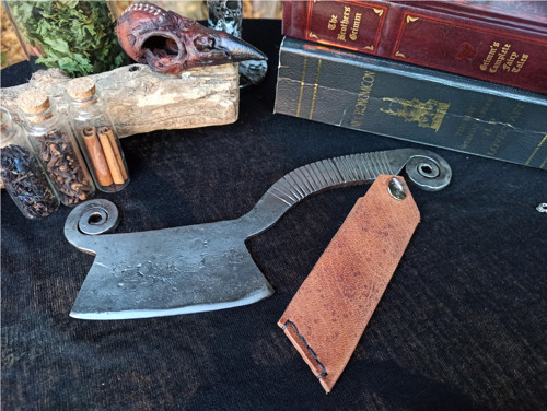 Kovaný Sekáč - Grim Reaper - set prkénko a háček — foto 4