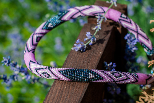 Korálkový náhrdelník Pink Jeans — foto 2