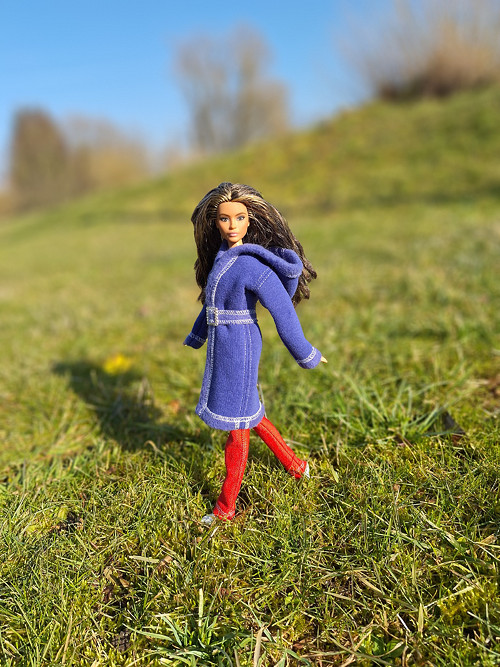 Barbie kabátek s páskem - č-3 — foto 3