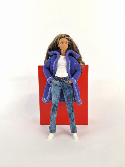Barbie kabátek s páskem - č-3 — foto 6