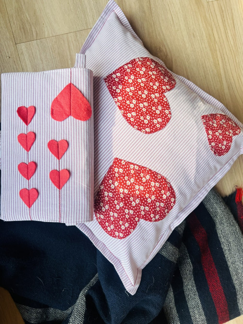 Polštář z košile - srdce na valentýna — foto 4