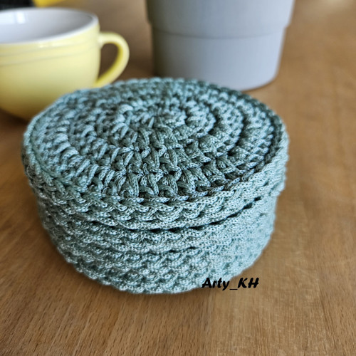 Set podtácků Macramé, šalvějová — foto 3