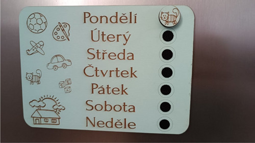Tabulka dny v týdnu — foto 2