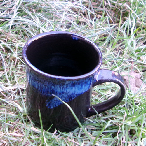 Hrnek rovný modrý — foto 2