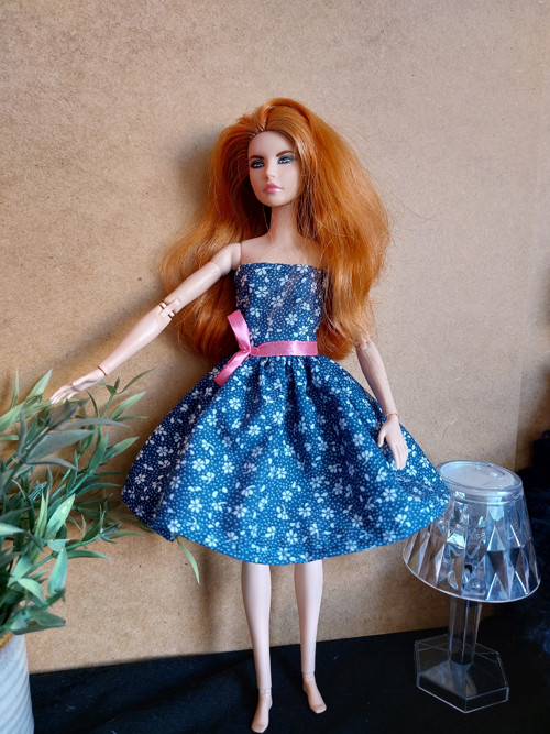 Barevne bavlněné saticky pro Barbie — foto 3
