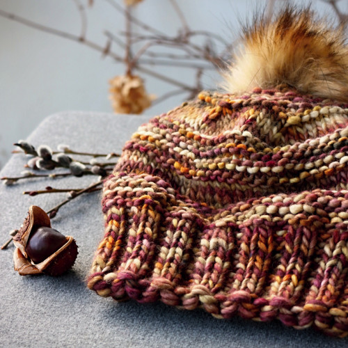 Čepice chunky merino "Masala" — foto 3