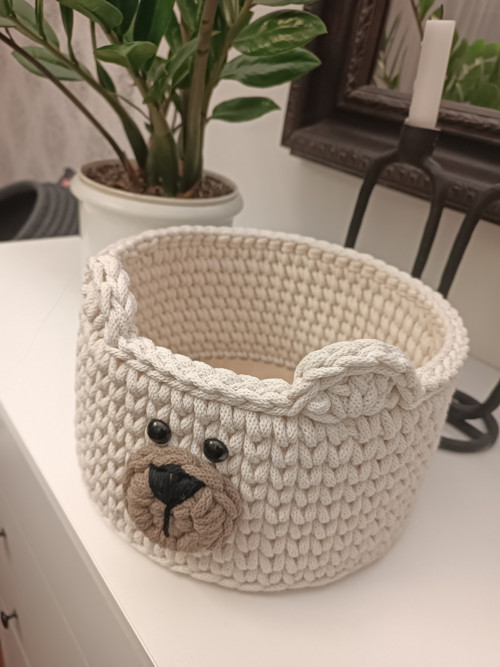 Háčkovaný Košík - Medvídek — foto 2