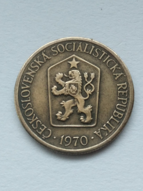 Jedna koruna ČSSR 1970 — foto 4