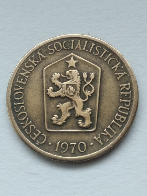 Jedna koruna ČSSR 1970 — foto 3