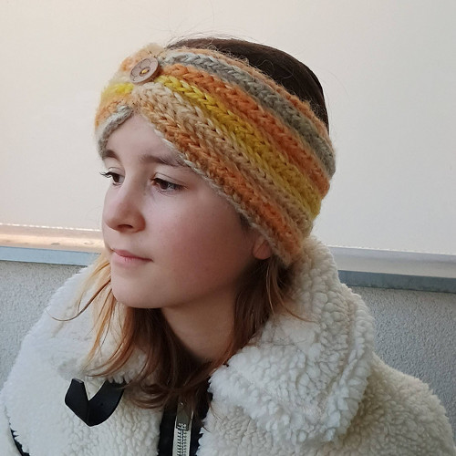 Čelenka angora melange — foto 5