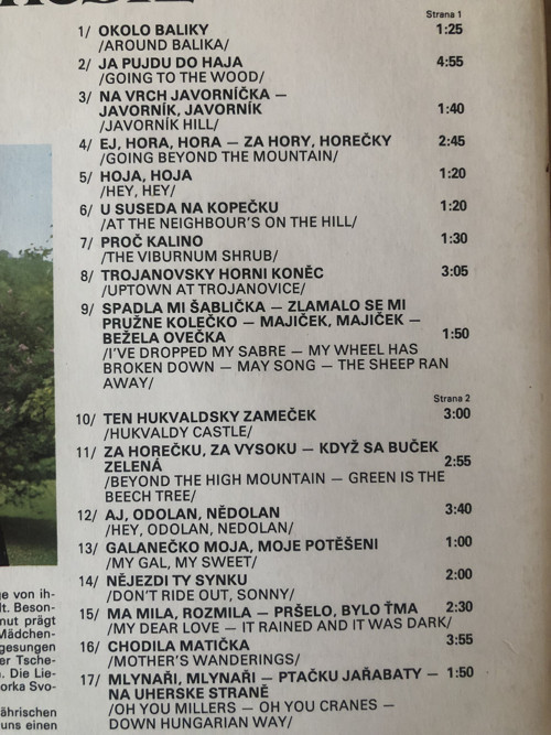 LP Písničky Zpod Radhoště — foto 3