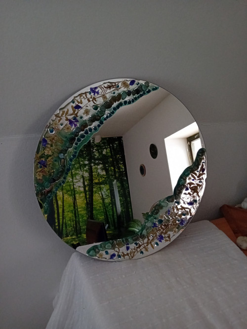 ZAHRADNÍ ZRCADLO - Modrozelené — foto 5