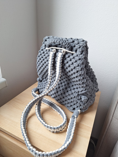 Macramé batůžek — foto 2