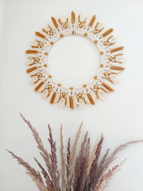 Macramé sluneční mandala "ORIANA" — foto 3