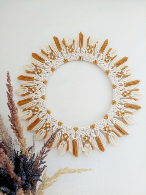 Macramé sluneční mandala "ORIANA" — foto 2