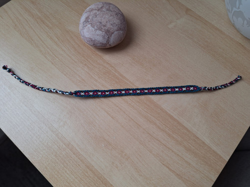 Macramé úzký náramek — foto 3