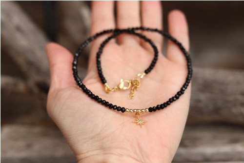 Náhrdelník choker spinel — foto 2