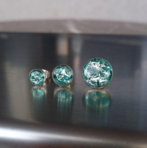 Světle tyrkysové mintky 8 mm — foto 3
