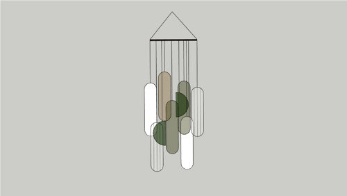 Ooovals I LES - designová vitráž — foto 3