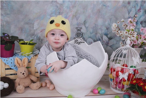 Kuřátková čepička pro miminko — foto 3