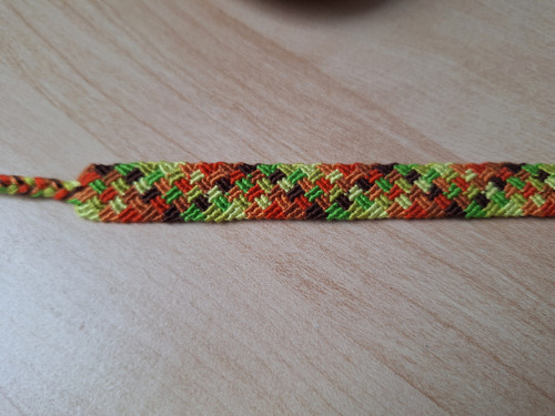 Macramé náramek podzimní oboustranný — foto 3