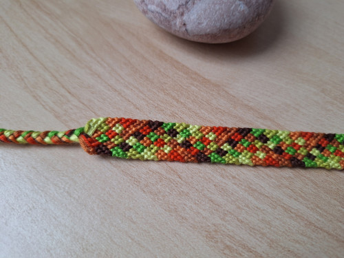 Macramé náramek podzimní oboustranný — foto 4