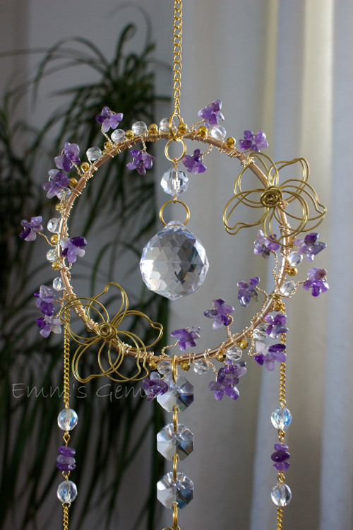 Suncatcher/Lapač Slunce Flora Ametyst — foto 3