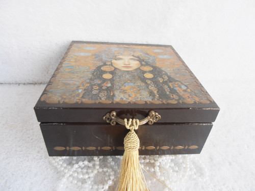 Dřevěná krabička -Klimt — foto 5